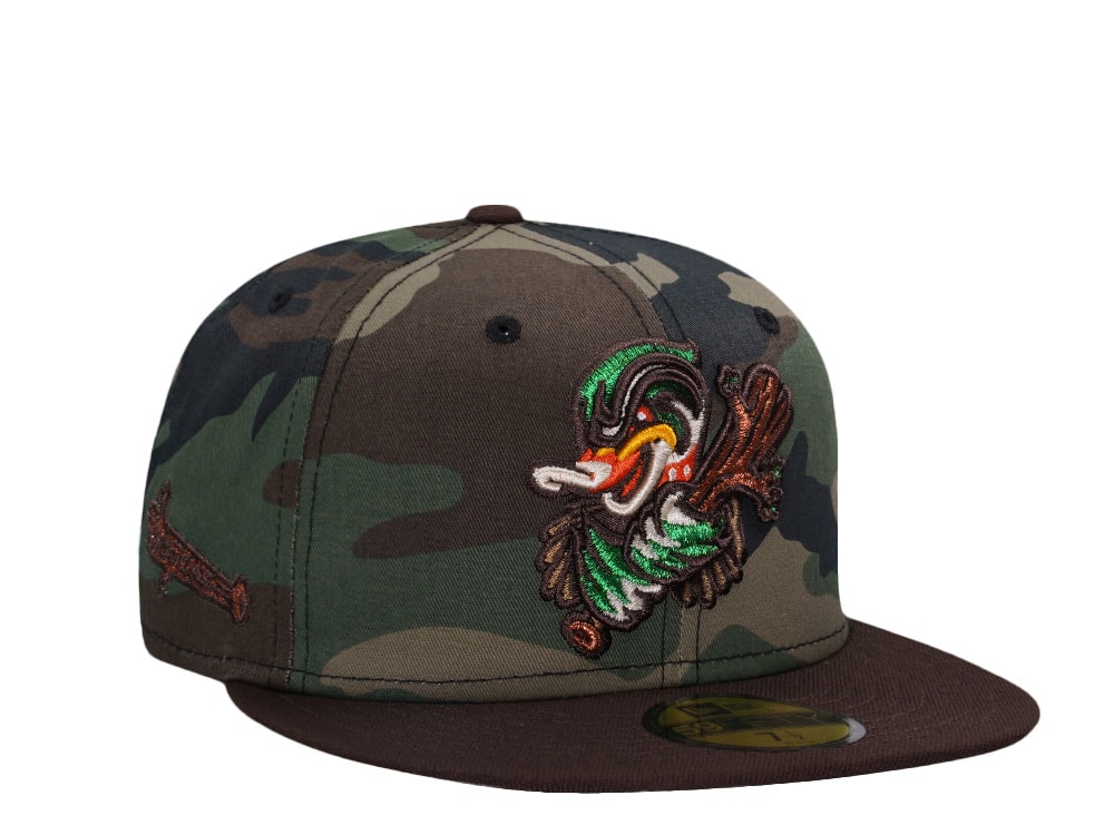 New Era Down East Wood Ducks Camo Outdoor Two Tone Edition 59Fifty Fitted Gorra