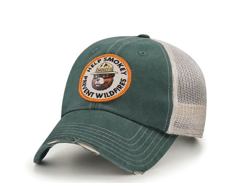 American Needle Help Smokey Prevent Wildfires Trucker Snapback Gorra