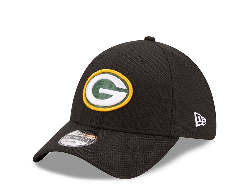 New Era Green Bay Packers Black 39Thirty Stretch Gorra