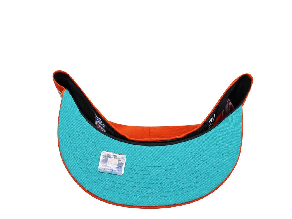 New Era Miami Dolphins 40th Anniversary Orange Edition 59Fifty Fitted Gorra