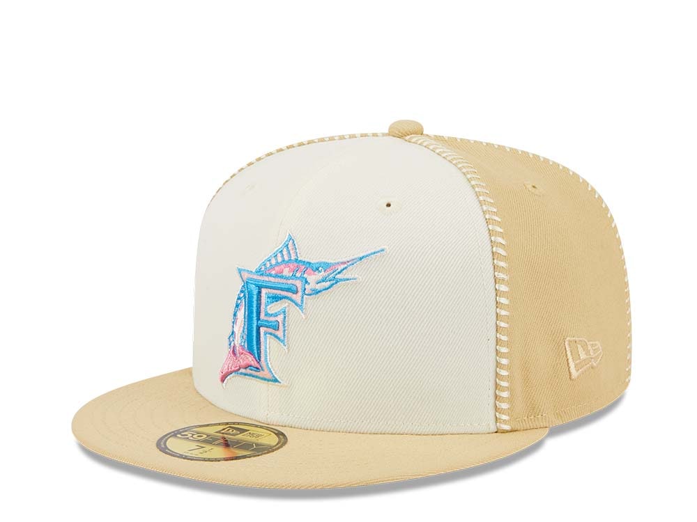 New Era Florida Marlins Stitch 25th Anniversary Gold Edition 59Fifty Fitted Gorra