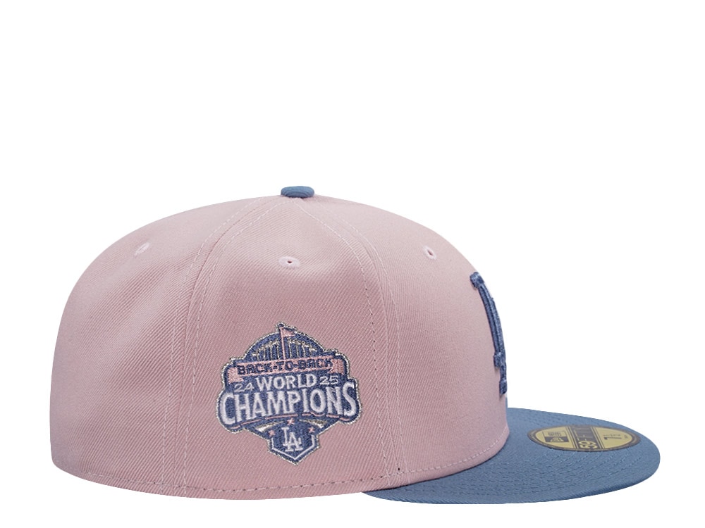 New Era Los Angeles Dodgers World Series 2025 Pink Rouge Two Tone Edition 59Fifty Fitted Gorra