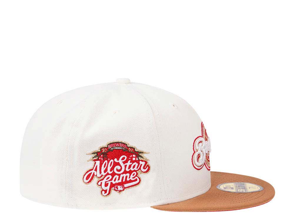 New Era Milwaukee Brewers All Star Game 2002 Creame Dome Edition 59Fifty Fitted Gorra