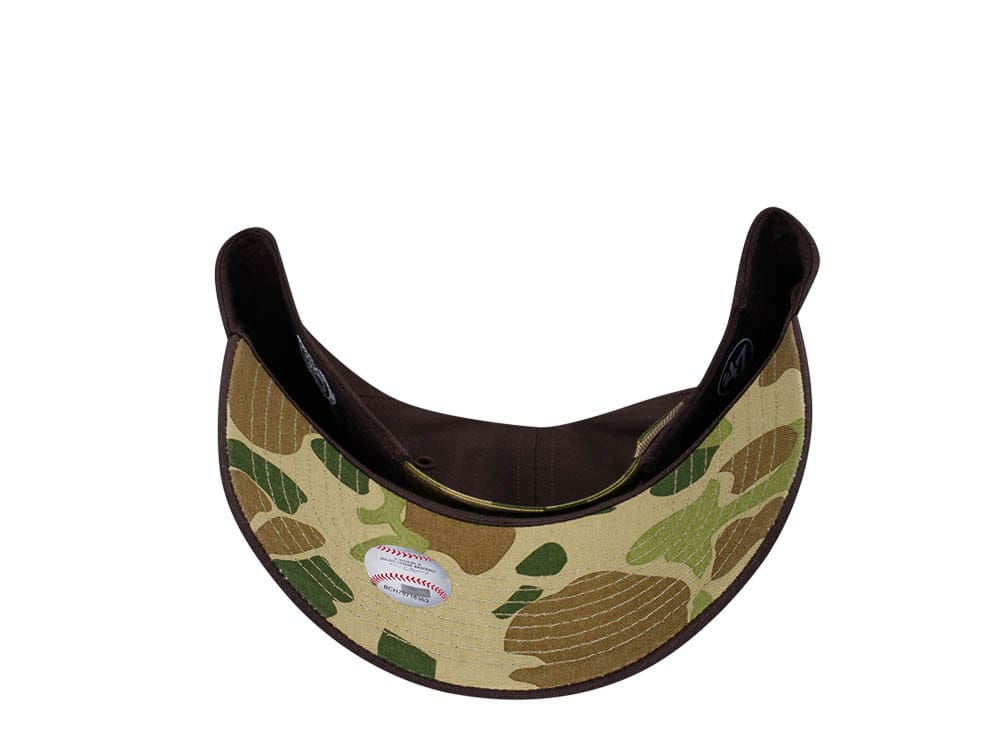 47Brand New York Yankees Brown Frog Skin Camo MVP Strapback Gorra