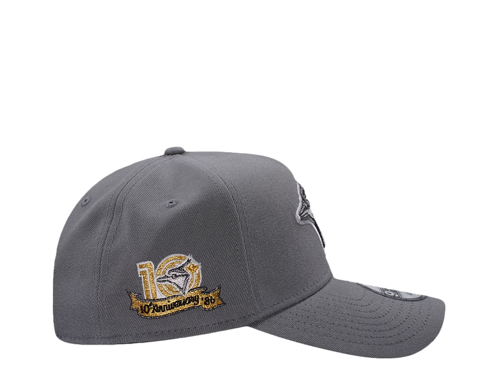 New Era Toronto Blue Jays 10th Anniversary Gray Edition 9Forty A Frame Snapback Gorra