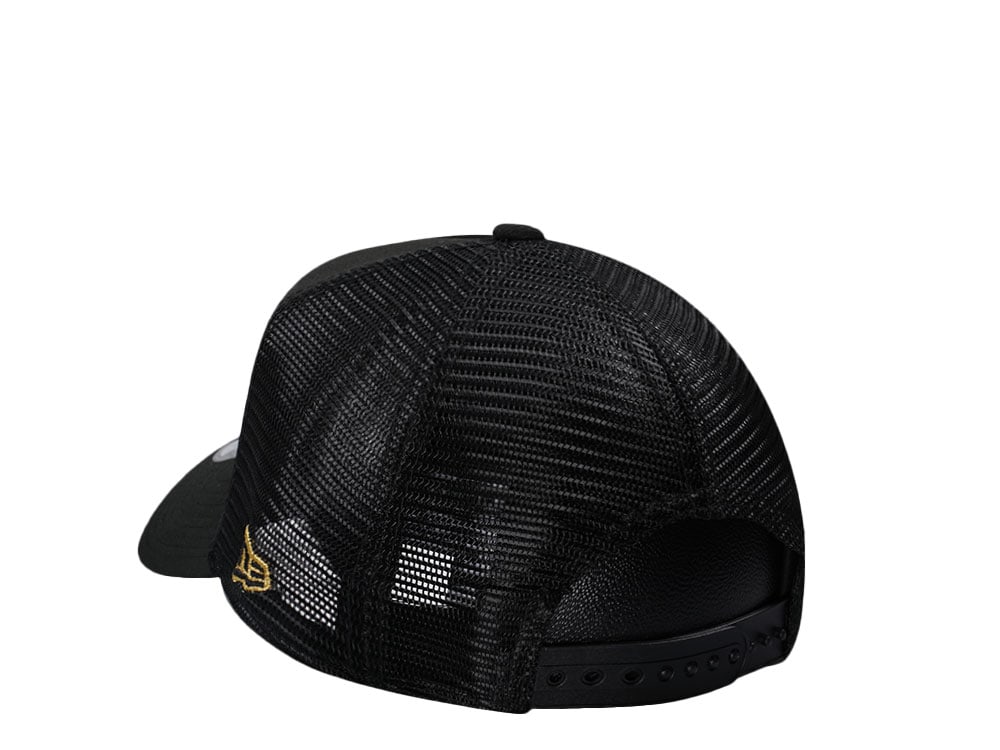 New Era Los Angeles Lakers Black Gold Classic Trucker Edition A Frame 9Forty Gorra