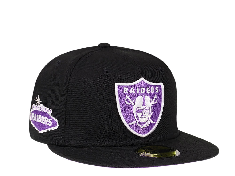 New Era Las Vegas Raiders Black Purple Edition 59Fifty Fitted Gorra