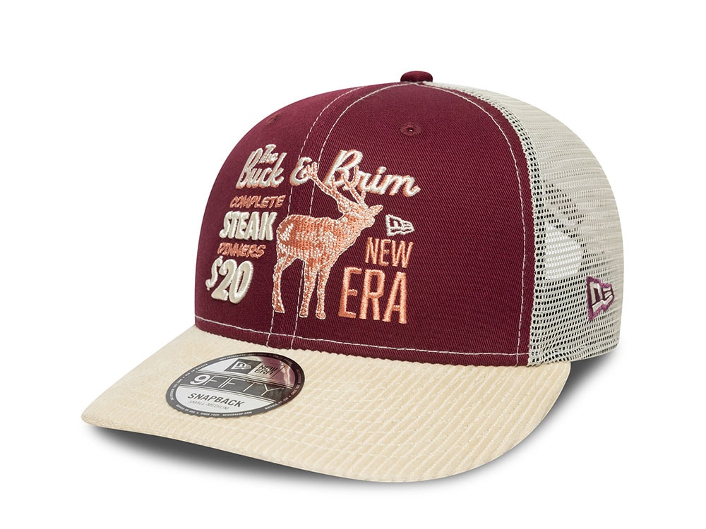 New Era The Buck & The Brim Cord 9Fifty Trucker Snapback Gorra