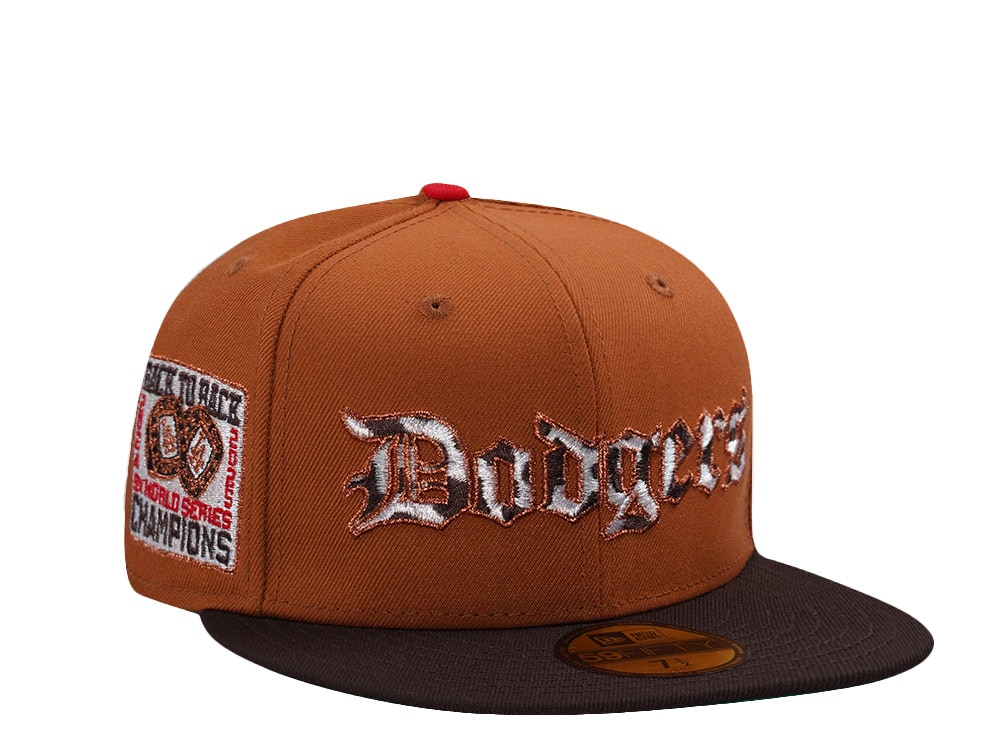 New Era Los Angeles Dodgers World Series 2025 Brown Two Tone Edition 59Fifty Fitted Gorra