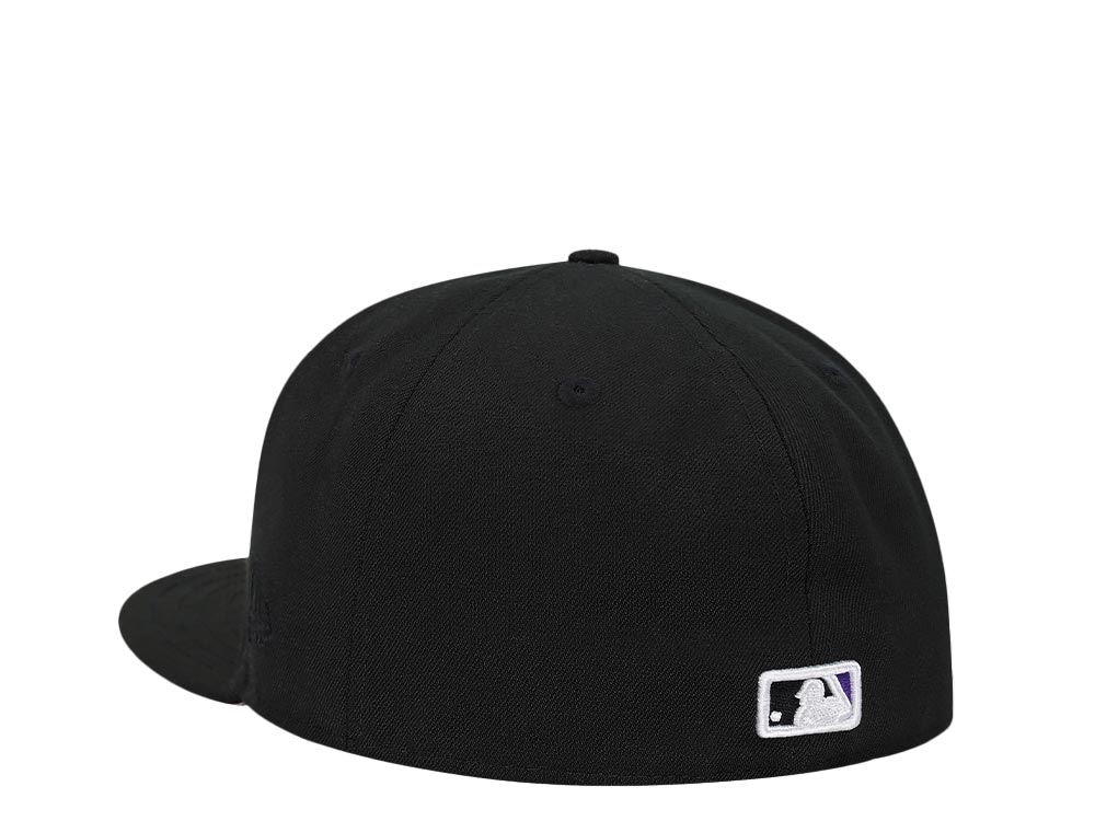 New Era Colorado Rockies 25th Anniversary Black and Pink Edition 59Fifty Fitted Gorra