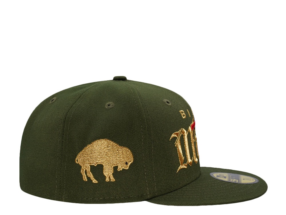 New Era Buffalo Bills Metallic Rifle Green Prime Edition 59Fifty Fitted Gorra