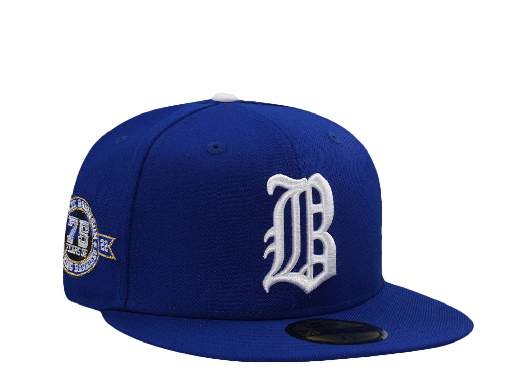 New Era Brooklyn Dodgers Jackie Robinson 75 Years Royal Blue Wool Edition 59Fifty Fitted Gorra
