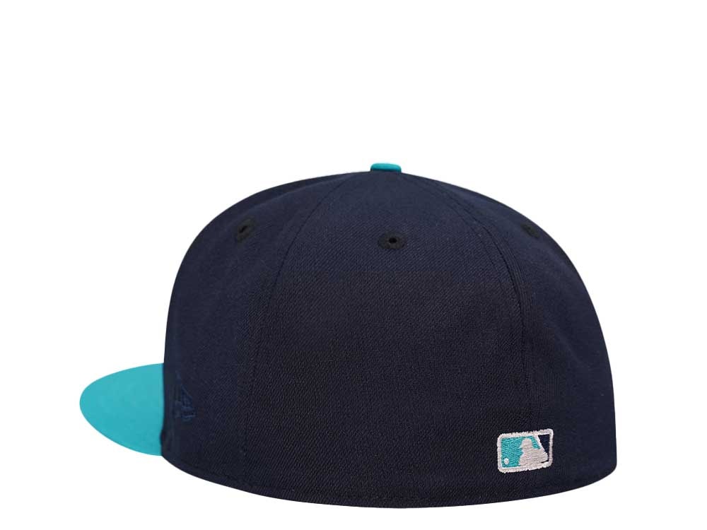 New Era Cleveland Guardians Ocean Chrome Two Tone Edition 59Fifty Fitted Gorra