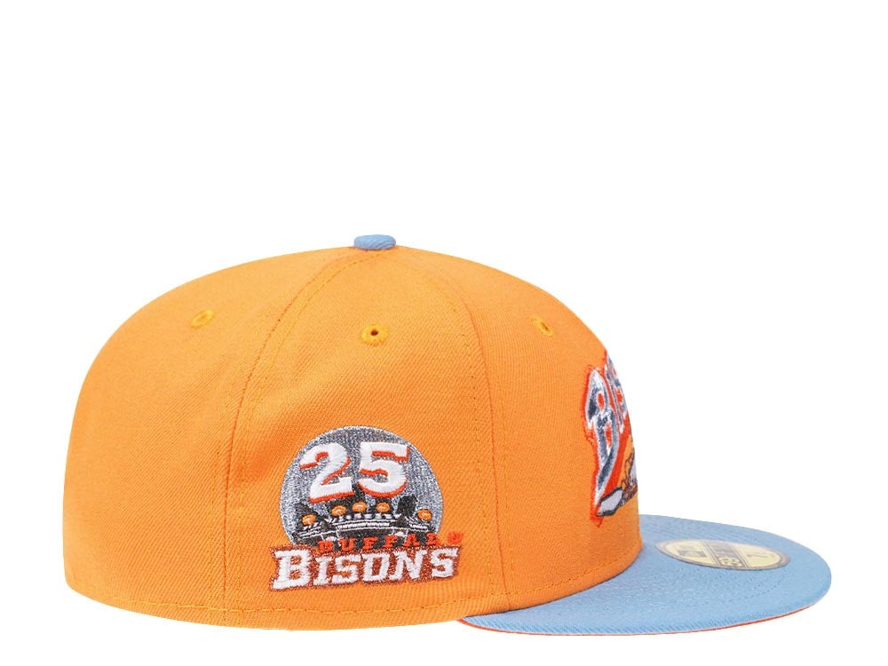 New Era Buffalo Bisons 25th Anniversary Iced Orange Prime Edition 59Fifty Fitted Gorra