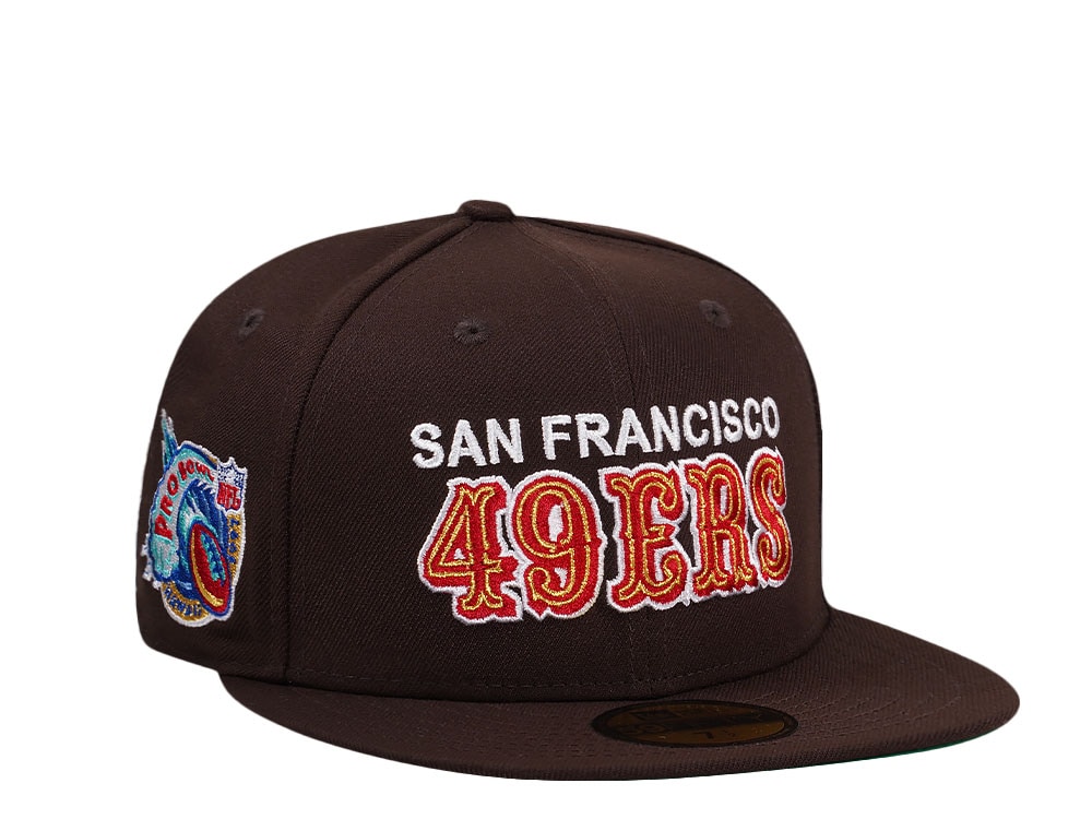 New Era San Francisco 49ers Pro Ball 1997 Burnt Throwback Edition 59Fifty Fitted Gorra