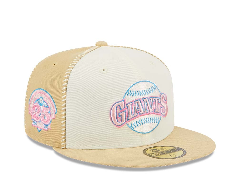 New Era San Francisco Giants Stitch 25th Anniversary Gold Edition 59Fifty Fitted Gorra