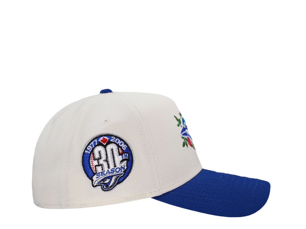 New Era Toronto Blue Jays 30th Season Floral Chrome Two Tone Edition 9Forty A Frame Snapback Gorra