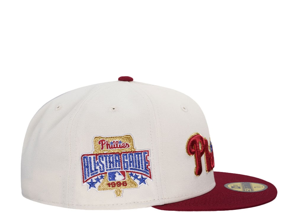 New Era Philadelphia Phillies All Star Game 1996 Chrome Gold Two Tone Edition 59Fifty Fitted Gorra