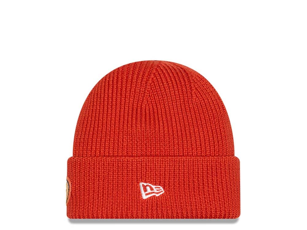 New Era Anaheim Ducks Skull Knit Orange Gorro