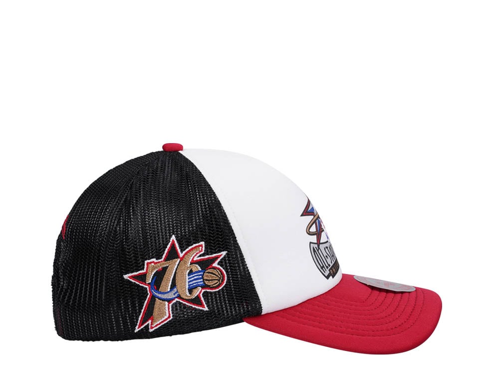 Mitchell & Ness Philadelphia 76ers All Star 2002 Party Time Trucker Snapback Gorra
