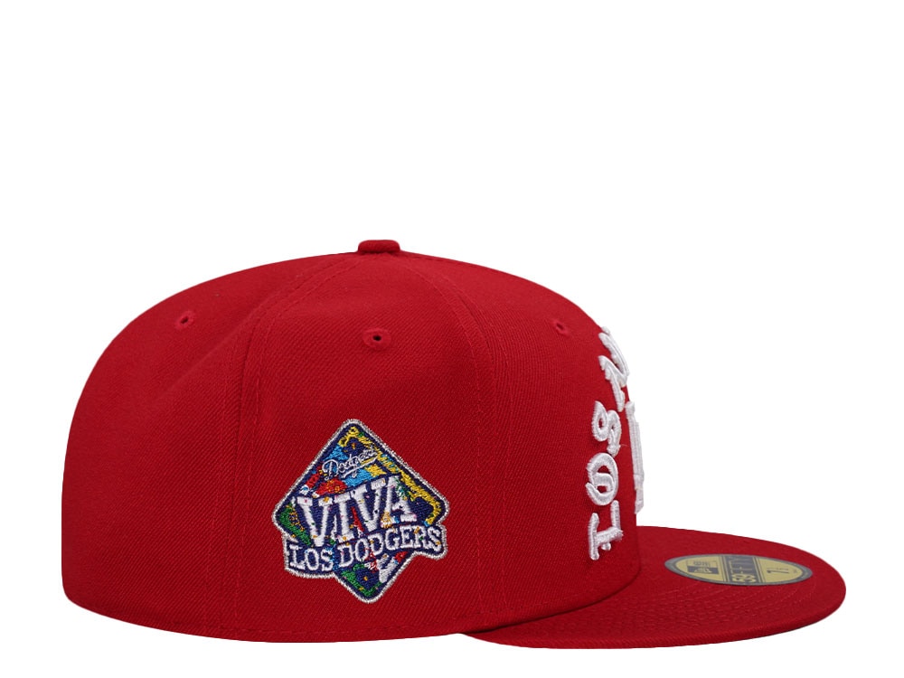 New Era Los Angeles Dodgers Viva Los Dodgers Red Prime Edition 59Fifty Fitted Gorra