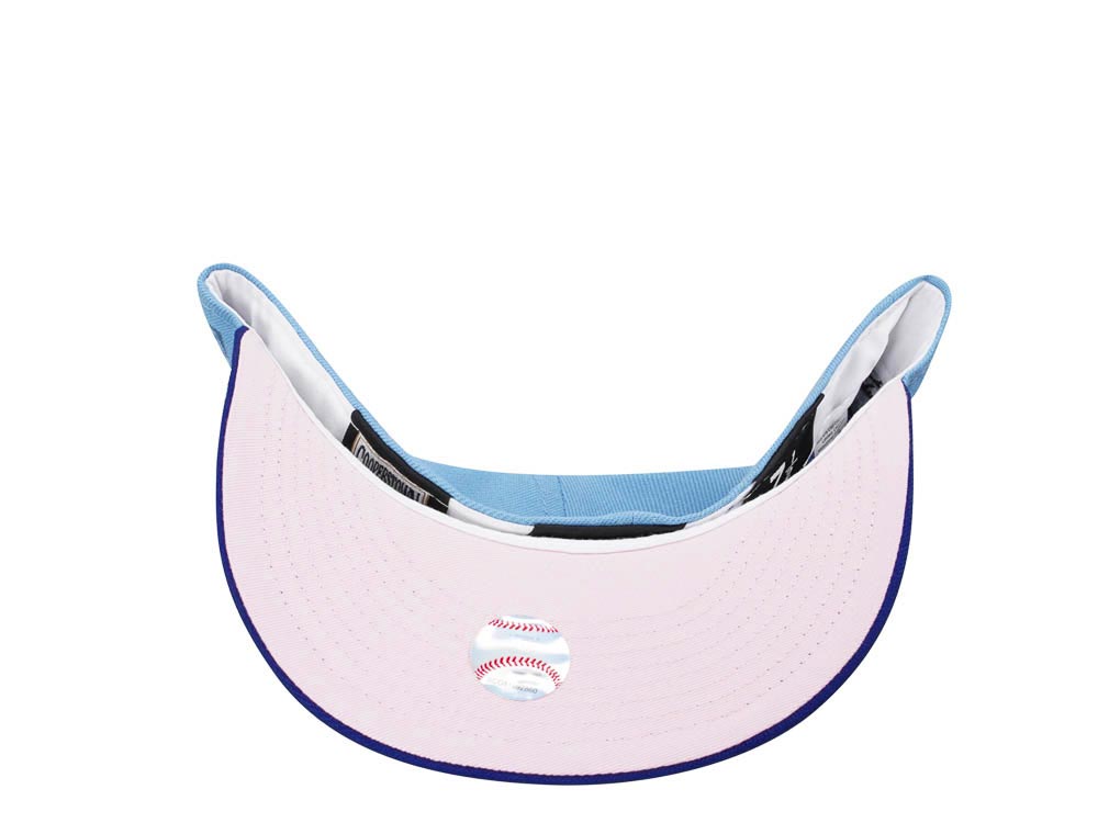 New Era Texas Rangers Inaugural Season 2020 Sky Pink Two Tone Edition 59Fifty Fitted Gorra
