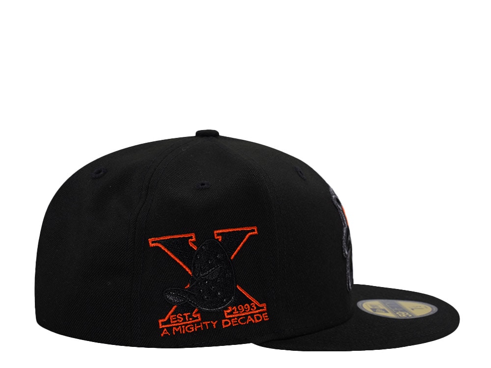 New Era Anaheim Ducks 10th Anniversary Blackout Prime Edition 59Fifty Fitted Gorra