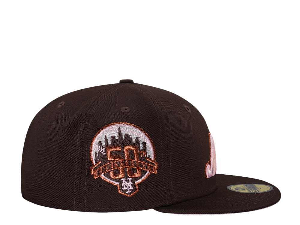 New Era New York Mets 50th Anniversary Burnt Pink Edition 59Fifty Fitted Gorra
