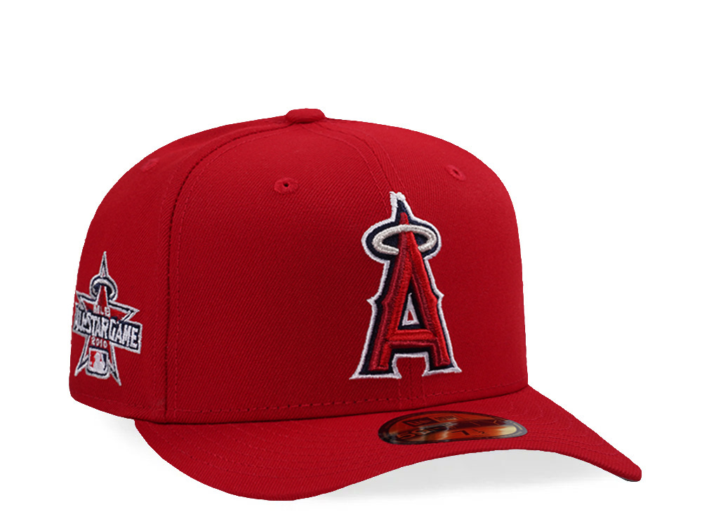 New Era Anaheim Angels All Star Game 2010 Scarlet Red Prime Edition 59Fifty Pre Curved Fitted Gorra