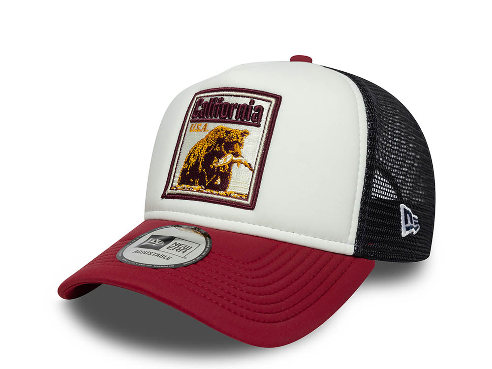 New Era California Graphic Patch 9Forty A Frame Trucker Snapback Gorra