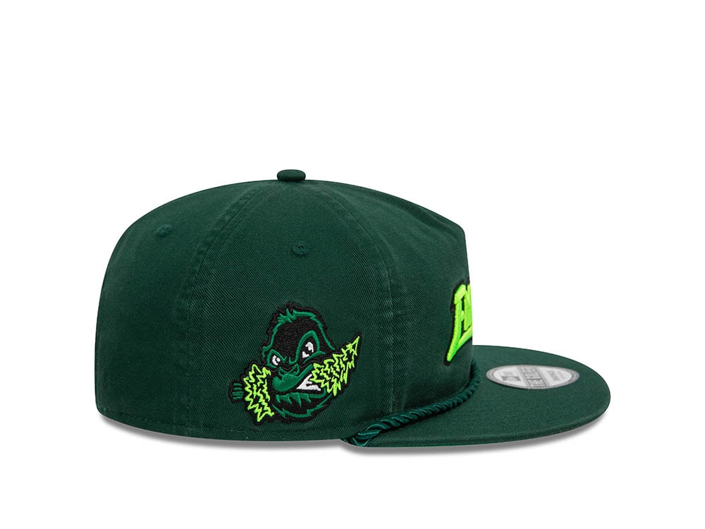 New Era Eugene Emeralds Dark Green A Frame Golfer Snapback Gorra