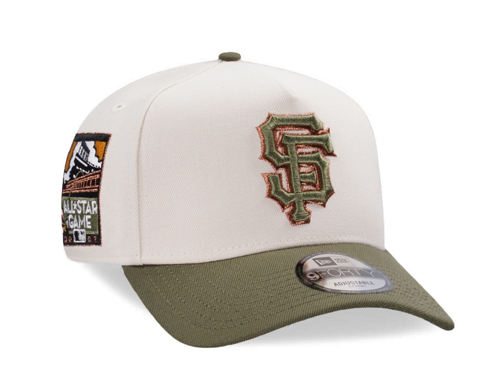 New Era San Francisco Giants All Star Game 2007 Cream Two Tone Edition 9Forty A Frame Snapback Gorra