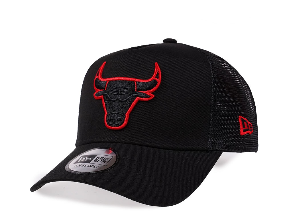 New Era Chicago Bulls Red Pop Edition A Frame Trucker Gorra