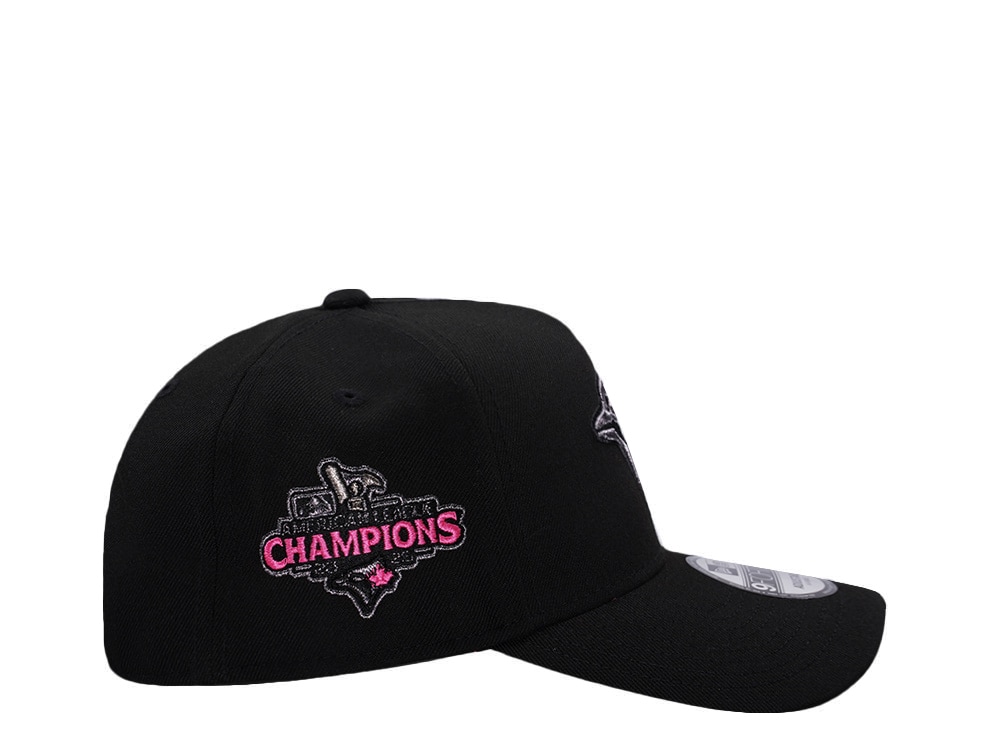 New Era Toronto Blue Jays American League Champions Pink Glow Black Prime Edition 9Forty A Frame Snapback Gorra