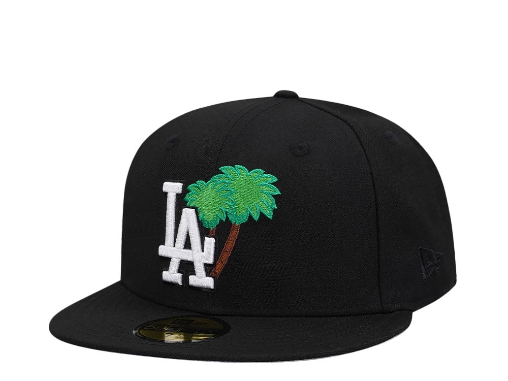 New Era Los Angeles Dodgers Black Palm Tree Edition 59Fifty Fitted Gorra