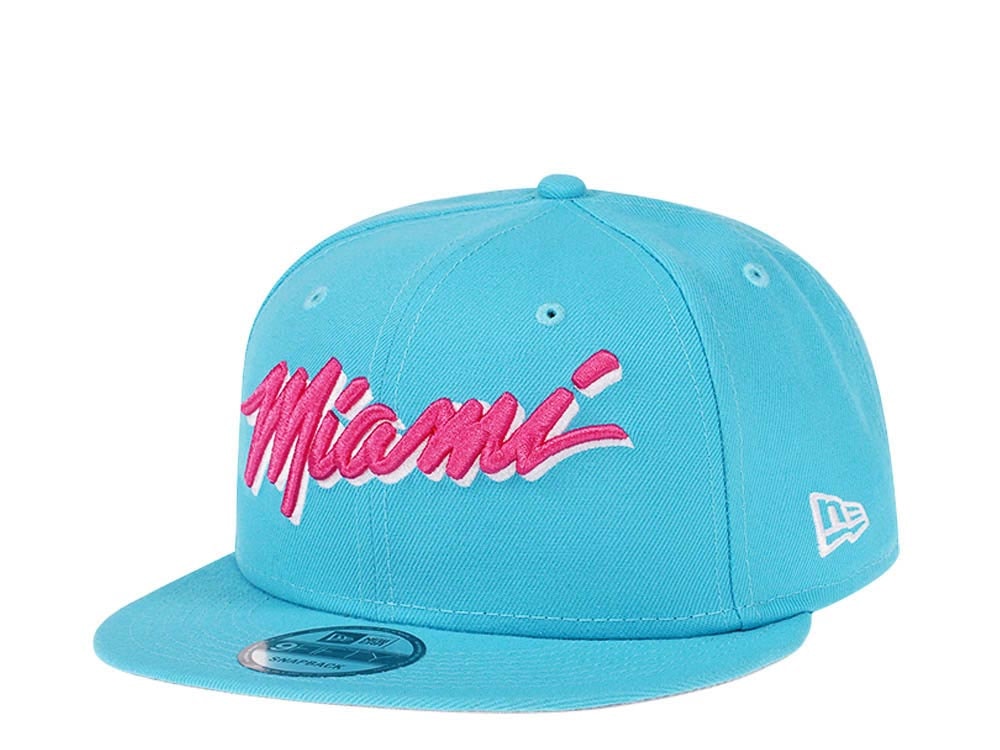 New Era Miami Heat Vice Edition Light Blue 9Fifty Snapback Gorra