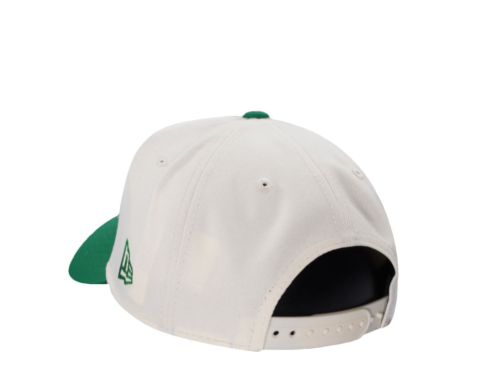 New Era Boston Celtics Script Chrome Two Tone Edition 9Forty A Frame Snapback Gorra