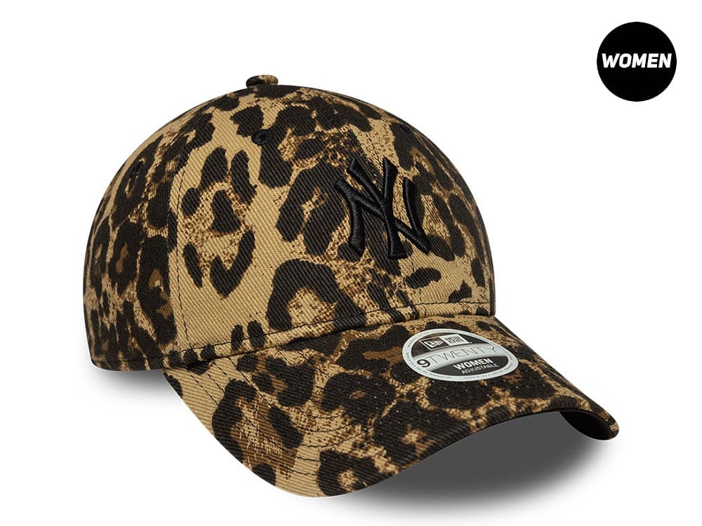 New Era New York Yankees Leopard Print Womens 9Twenty Strapback Gorra