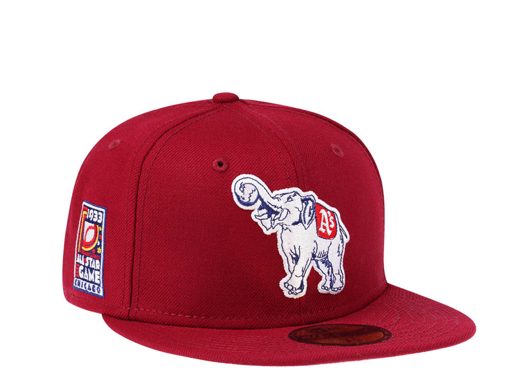 New Era Philadelphia Athletics All Star Game 1933 Cardinal and Pink Edition 59Fifty Fitted Gorra