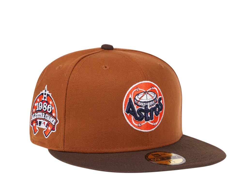 New Era Houston Astros All Star Game 1986 Bourbon and Suede Edition 59Fifty Fitted Gorra