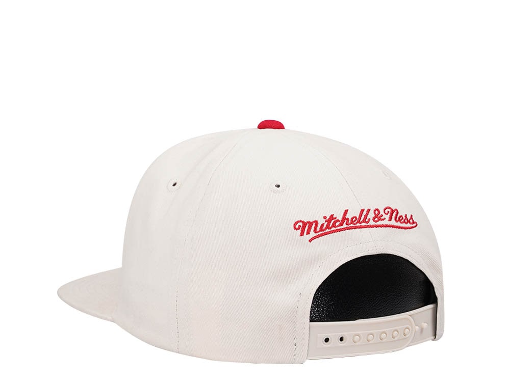 Mitchell & Ness Houston Rockets Reframe Retro Off White Snapback Gorra