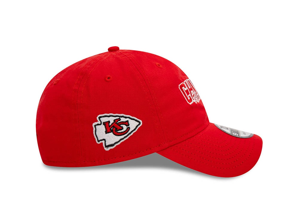 New Era Kansas City Chiefs NFL Script Red 9Twenty Strapback Gorra
