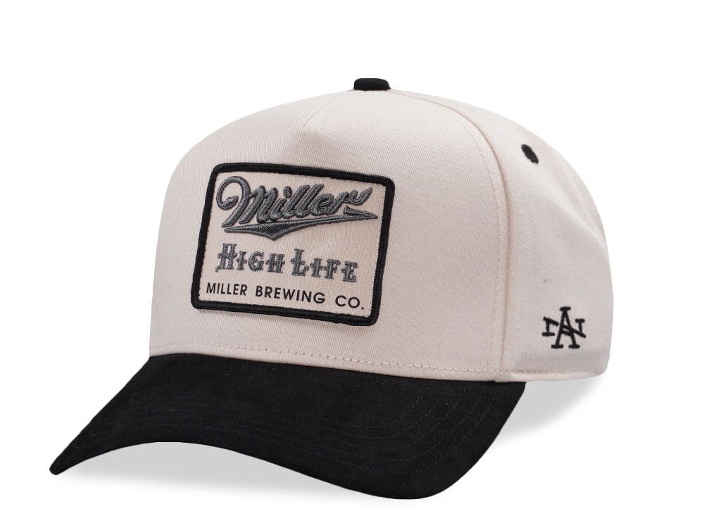 American Needle Miller High Life Ivory Wrangler Edition Snapback Gorra