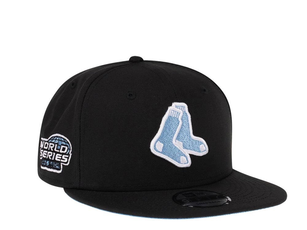 New Era Boston Red Sox World Series 2004 Black Glacier Blue Edition 9Fifty Snapback Gorra