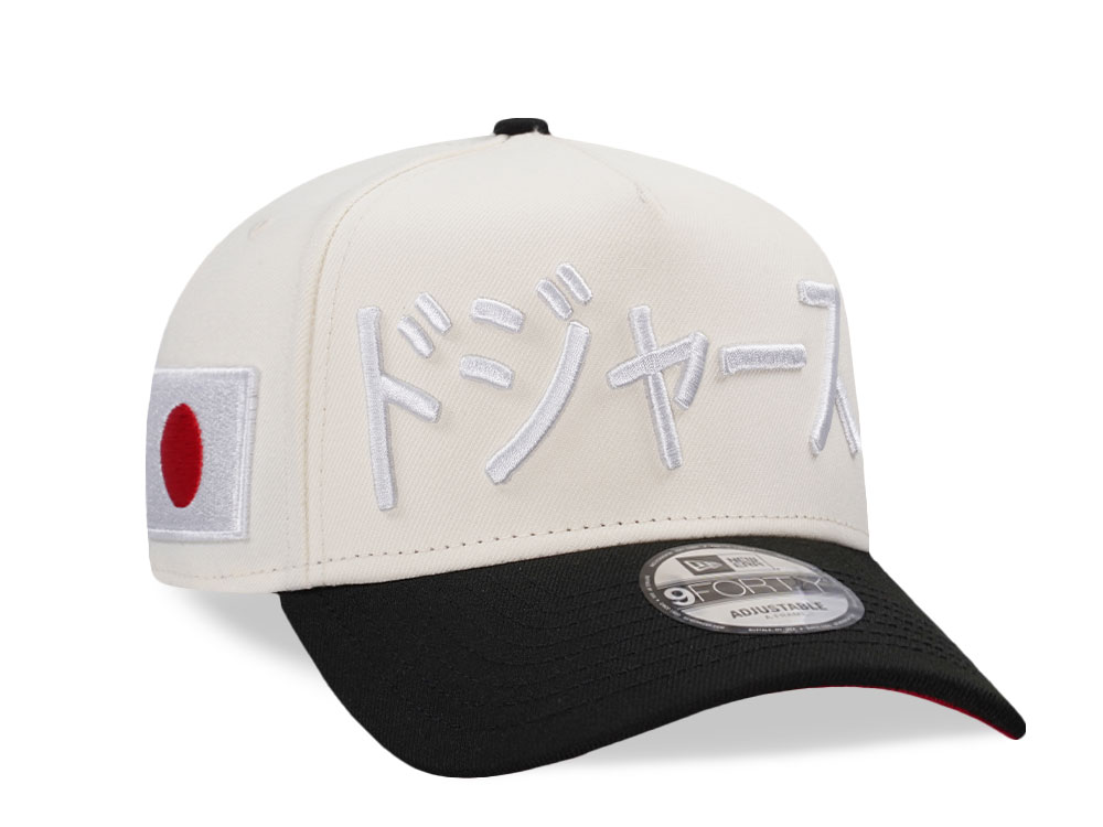 New Era Los Angeles Dodgers Japan White Out Chrome Two Tone Edition 9Forty A Frame Snapback Gorra