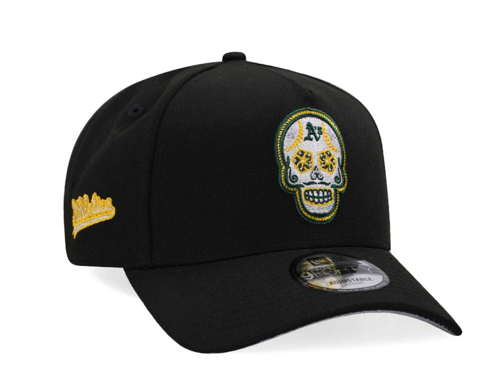New Era Oakland Athletics Skull Black Classic Edition 9Forty A Frame Snapback Gorra