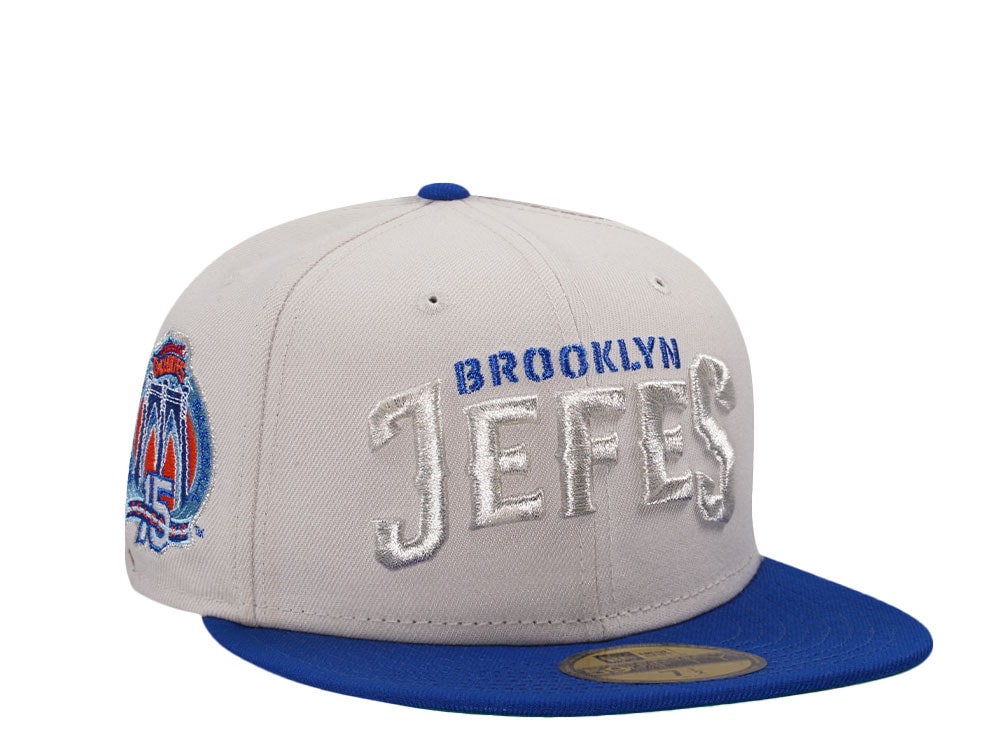 New Era Brooklyn Cyclones 15 Seasons Jefes Stone Two Tone Edition 59Fifty Fitted Gorra