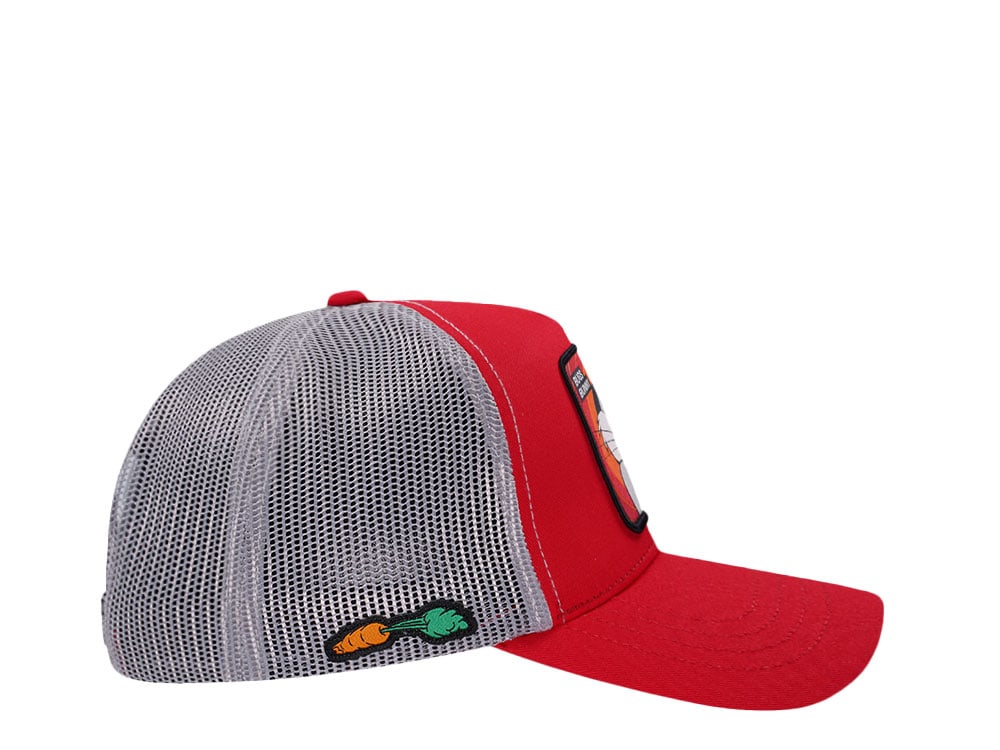 Capslab Looney Tunes Bugs Bunny Red Trucker Snapback Gorra