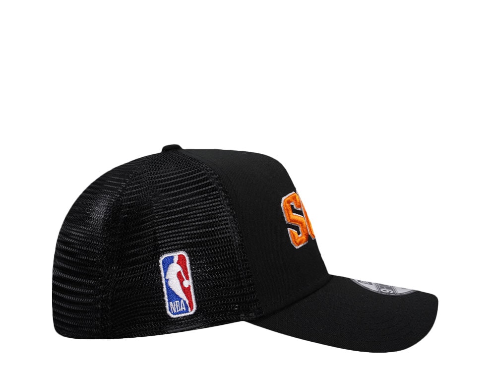New Era Phoenix Suns Black Classic Edition Trucker 9Forty A Frame Snapback Gorra