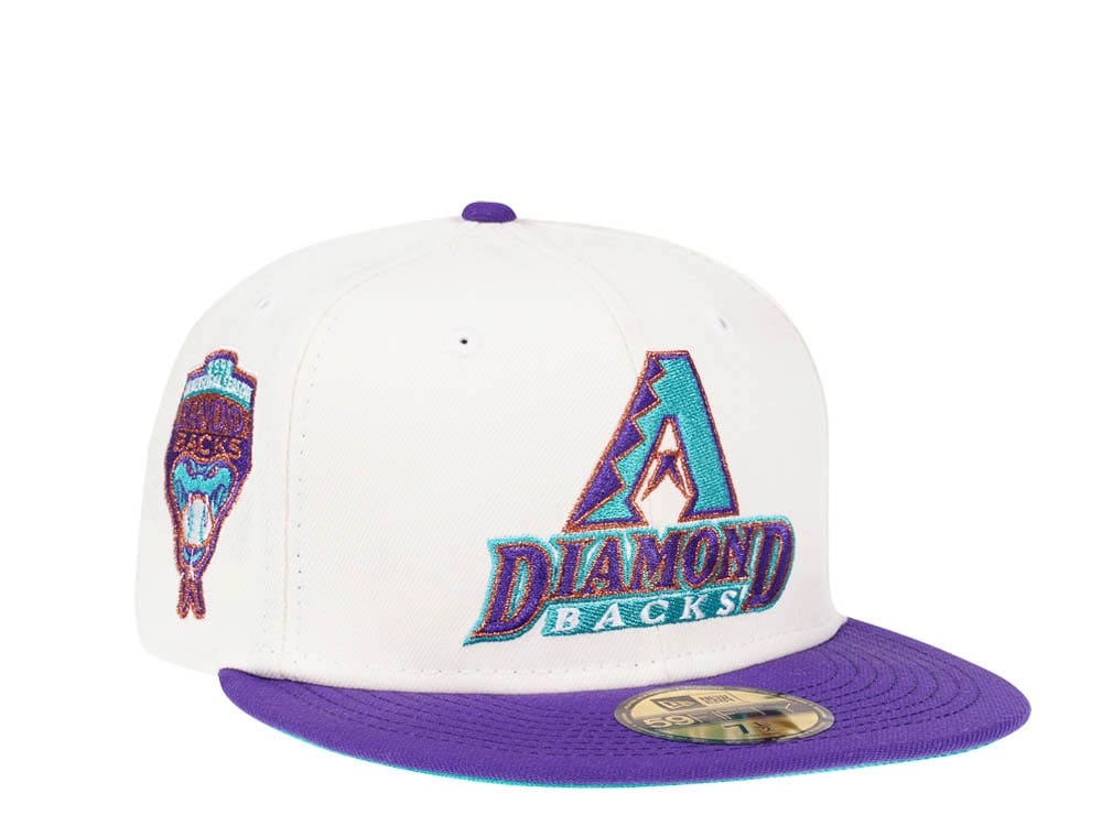 New Era Arizona Diamondbacks Inaugural Season 1998 Cream Dome Edition 59Fifty Fitted Gorra